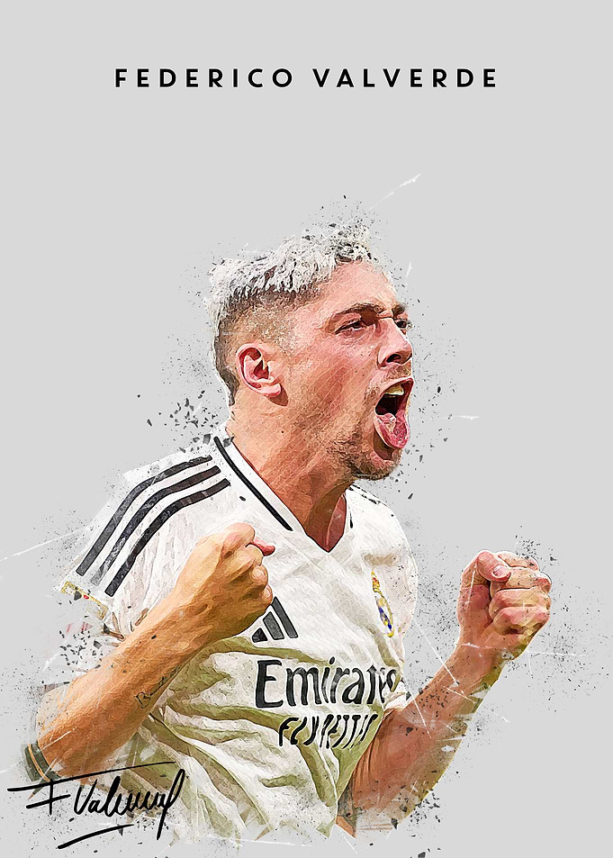 Federico Valverde Soccer Art
