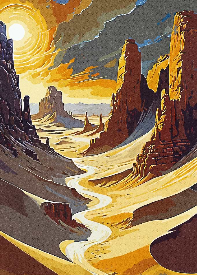 Desert Canyon Landscape