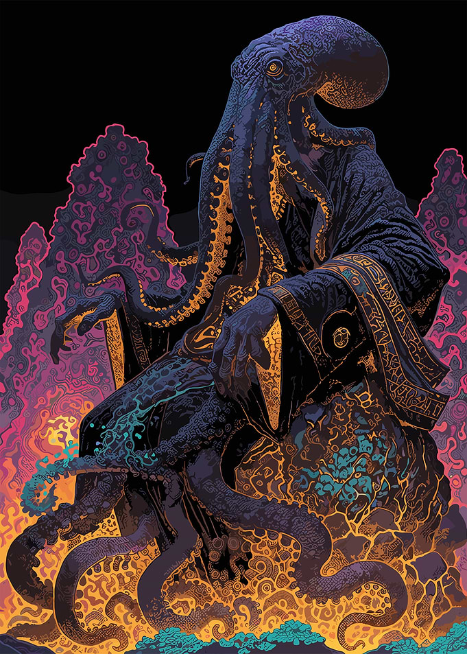 Cthulhu on Throne