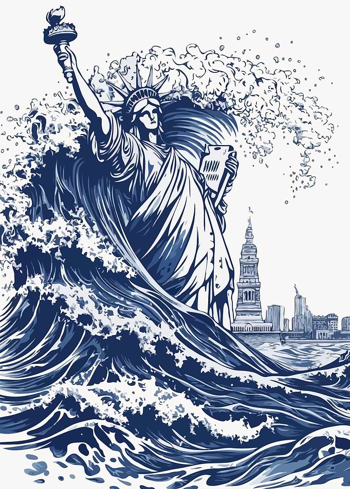 Statue of Liberty Wave