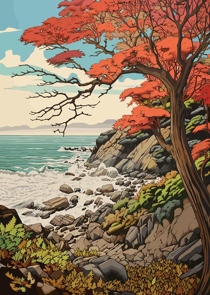Autumn Fall Coastline