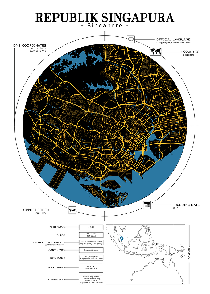 Singapore City Map