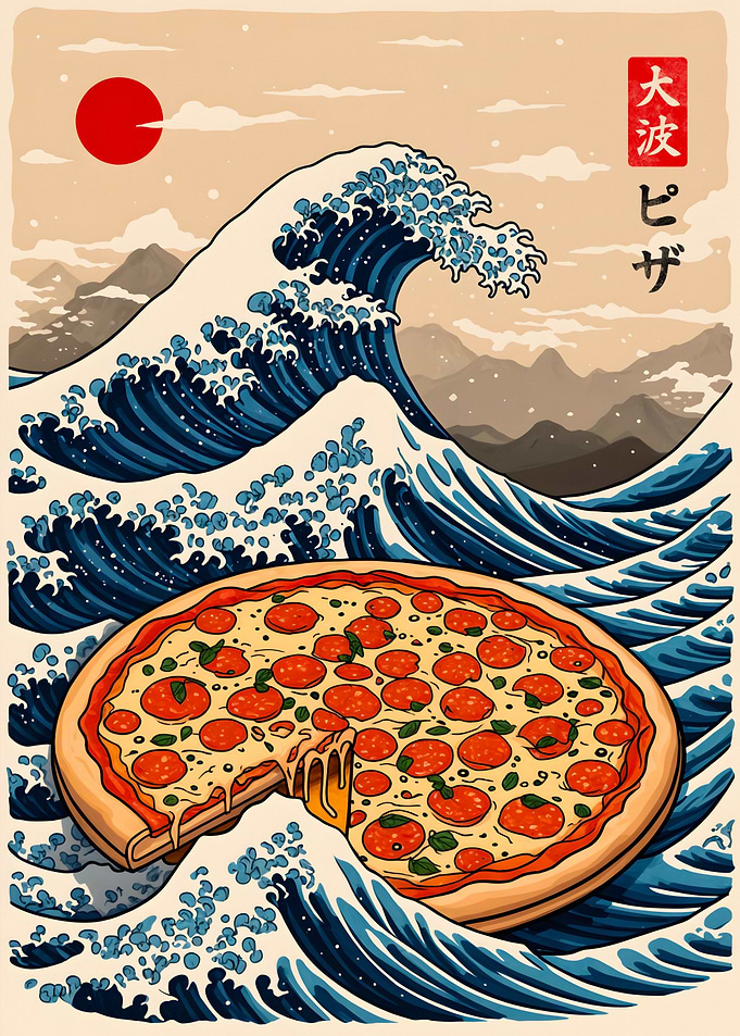 Pizza Great Wave