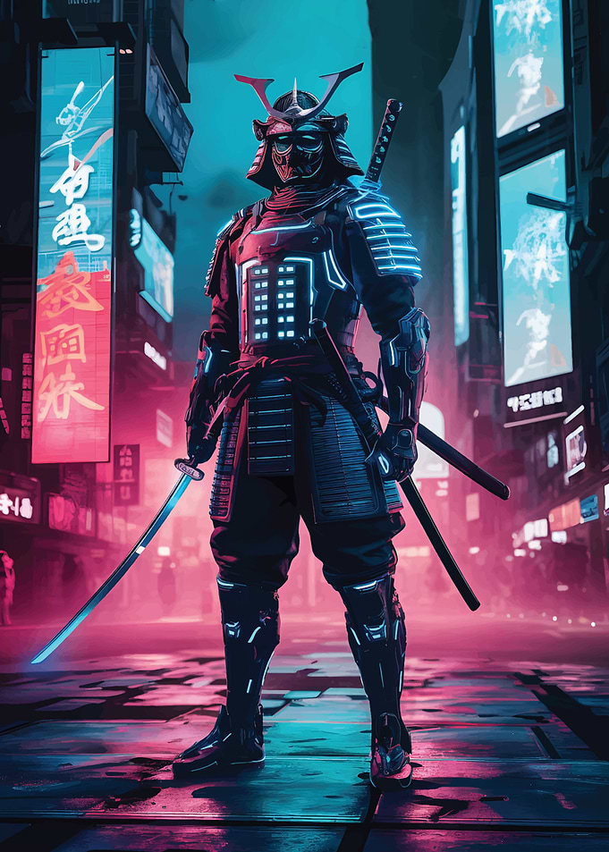Cyberpunk Samurai