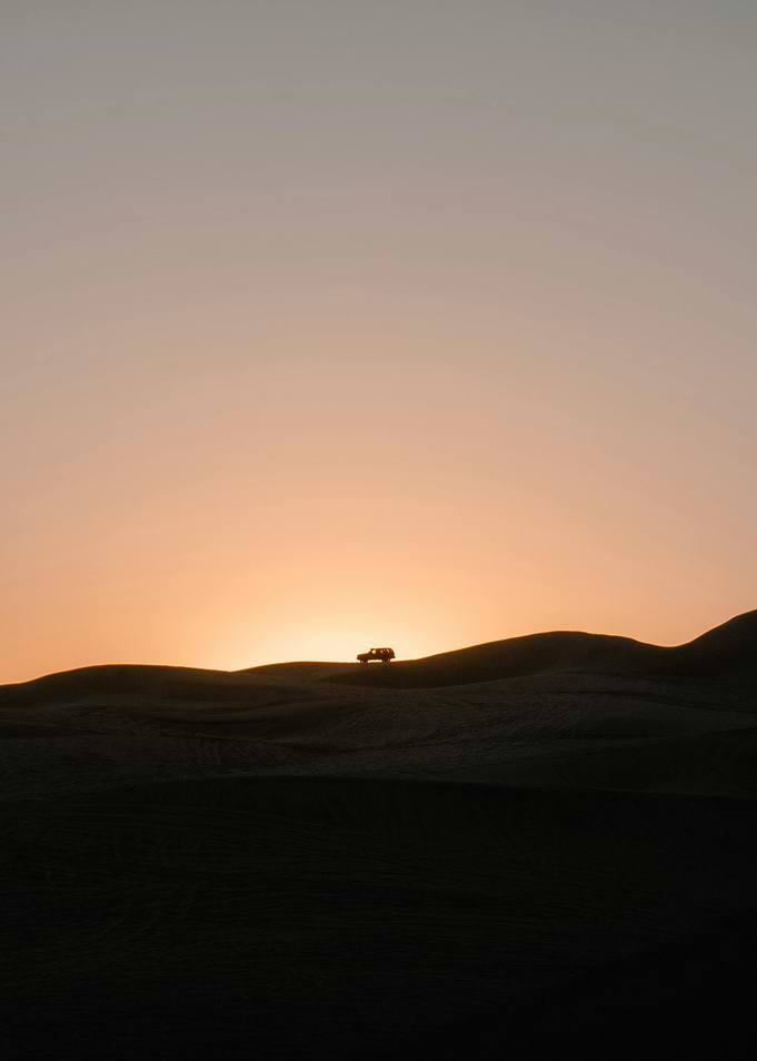 Desert Sunset Silhouette