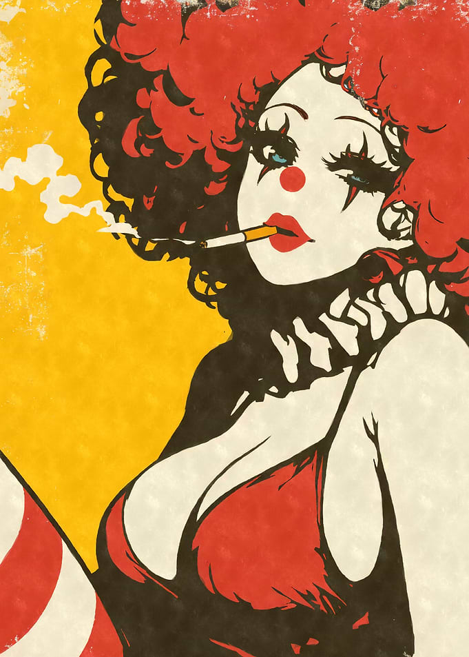 Clussy Smoking Clown Girl
