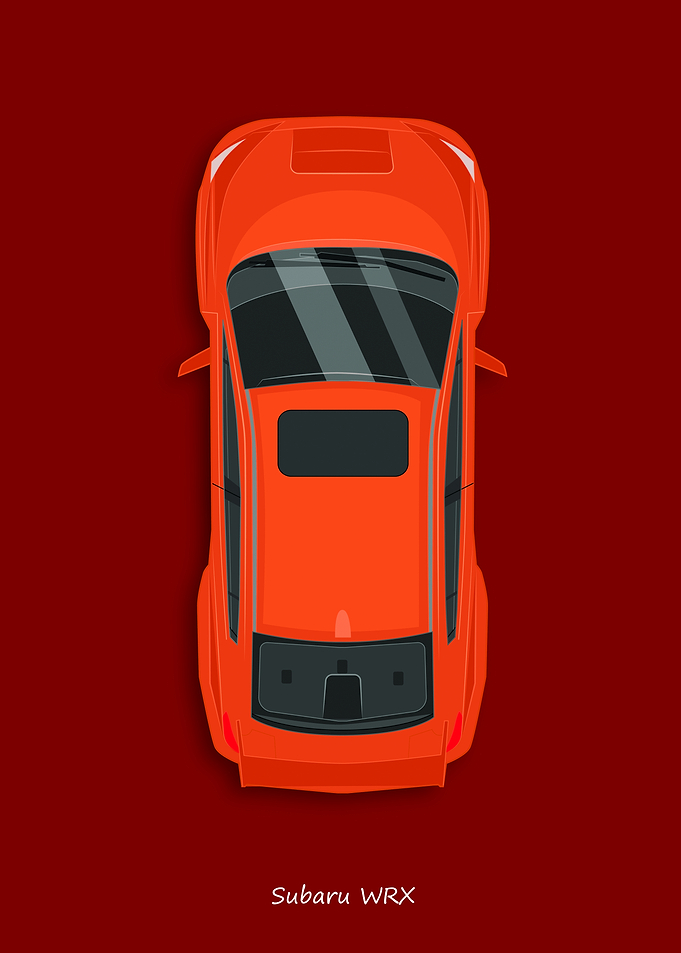 Subaru WRX Top View