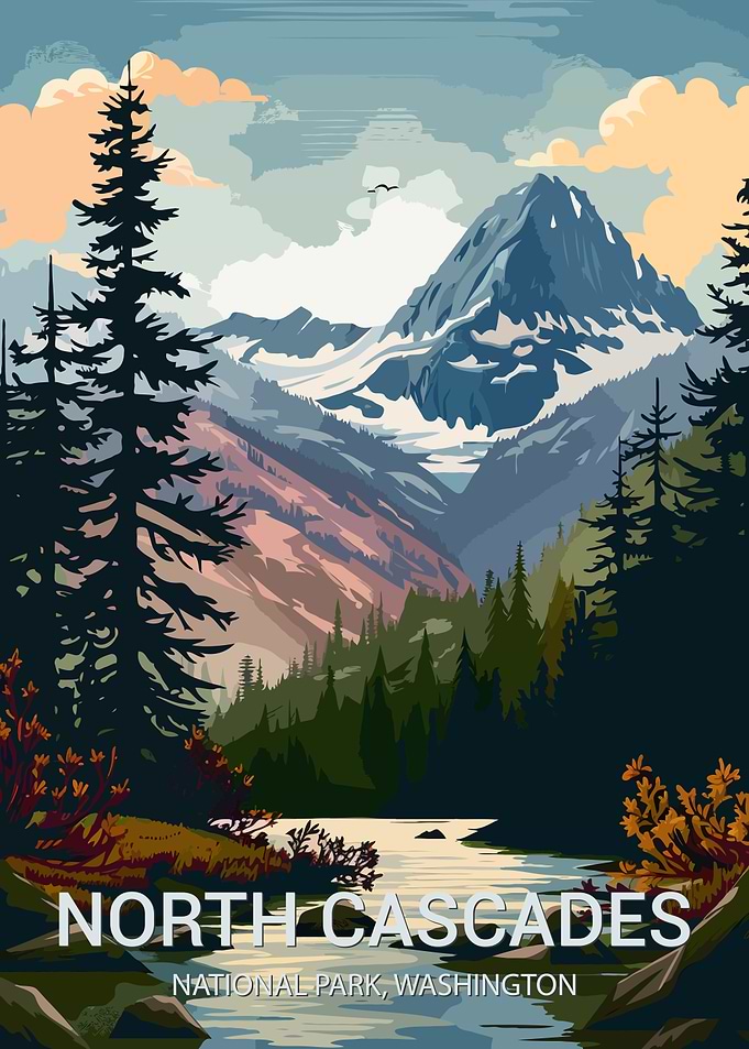 North Cascades National Park Poster