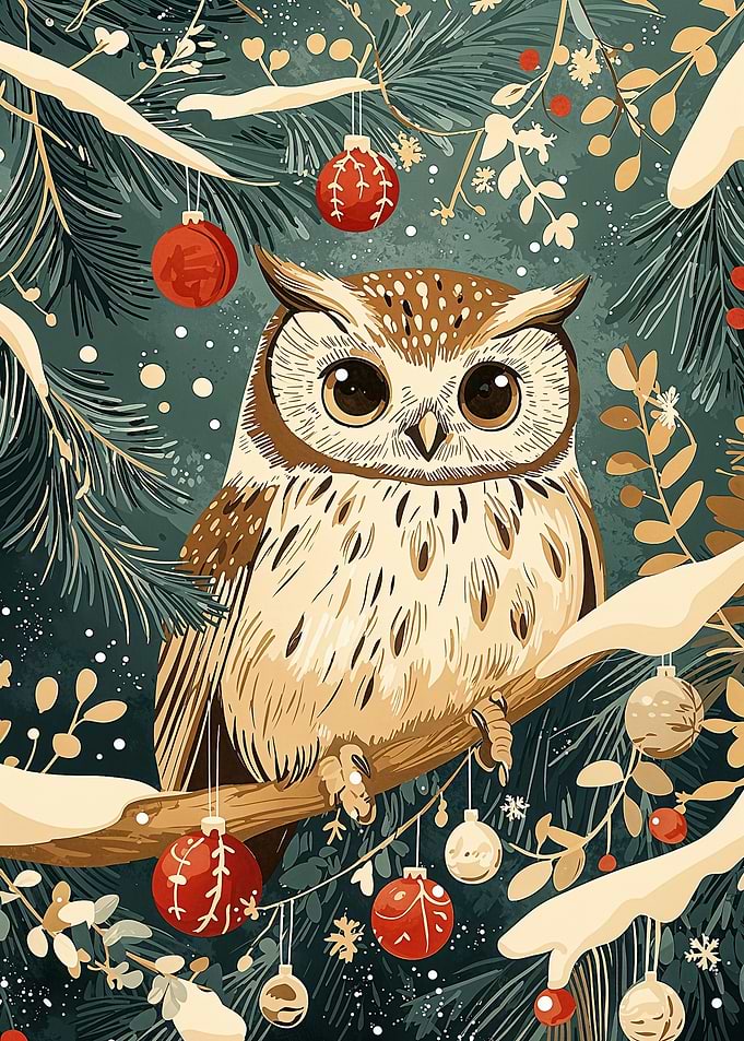 Owl Christmas Ornament