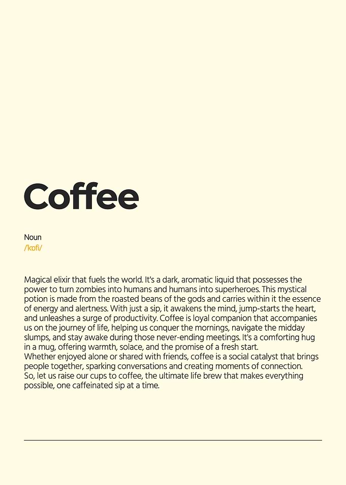 Coffee: The Ultimate Life Brew