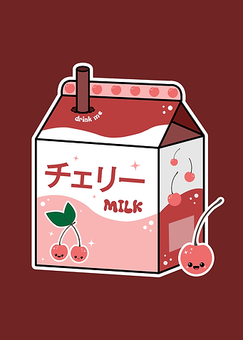 Cherry Milk Carton
