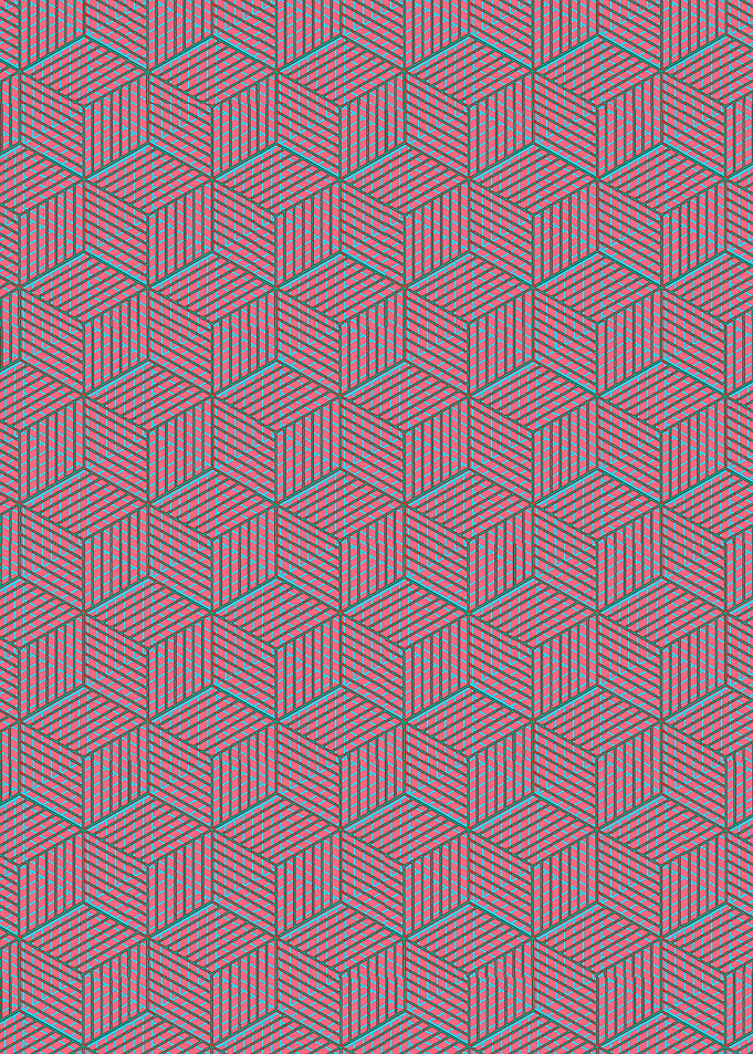 Geometric Cube Pattern