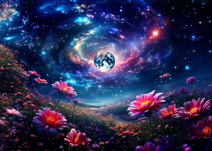 Dreamy Galaxy Field