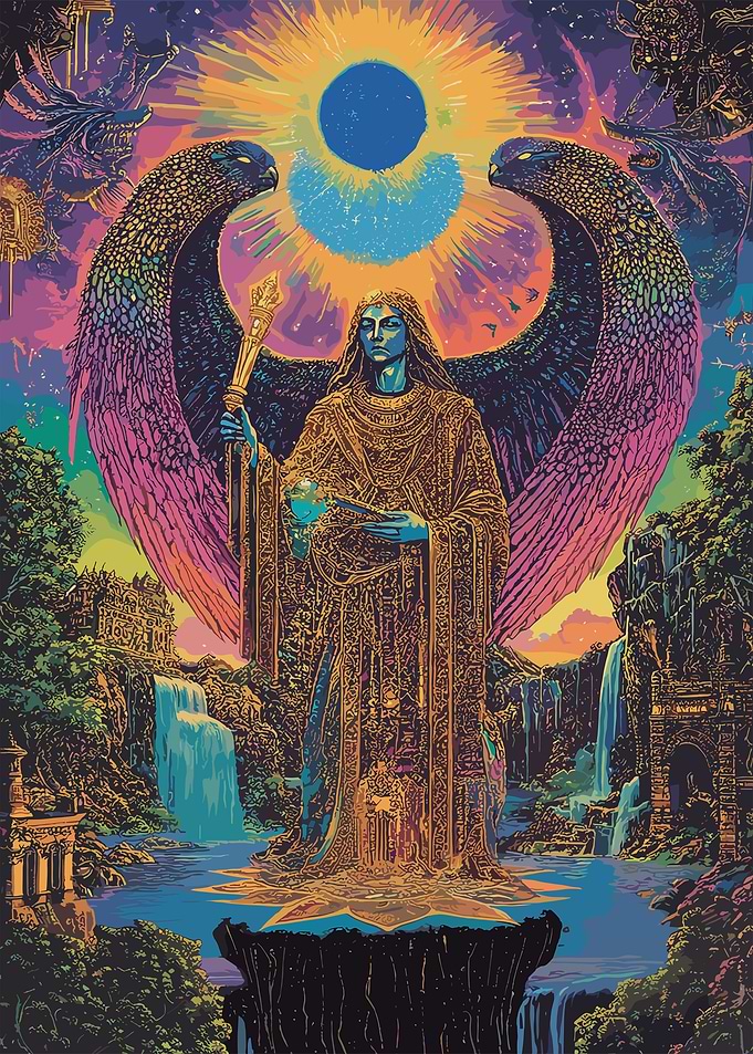 Angel with Wings and Orb