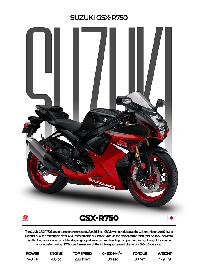 Suzuki GSX-R750 Motorcycle