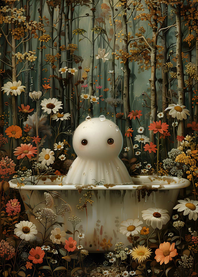 Ghostly Bath in the Woods