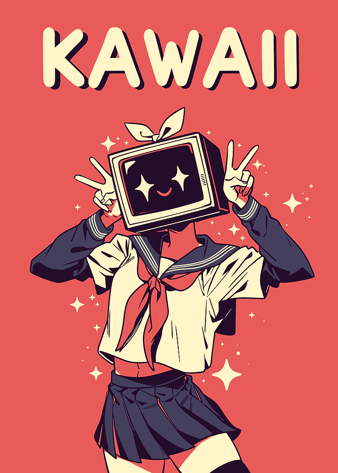 Kawaii Anime TV Girl