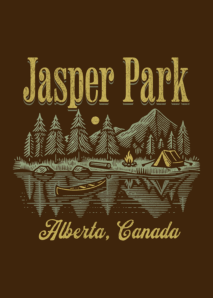 Jasper Park Alberta Vintage