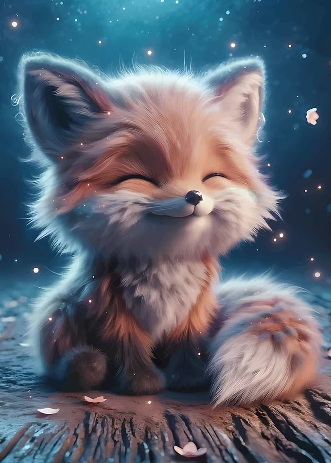 Blissful Fox Smile