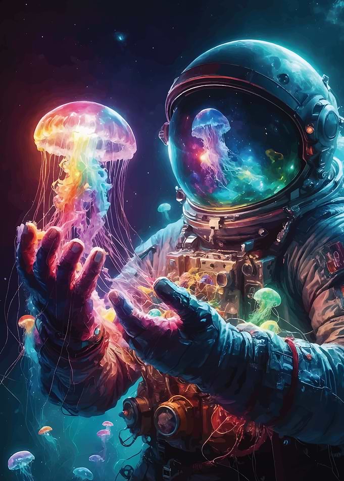 Space Galaxy Jellyfish