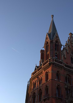 London St Pancras at Sunset