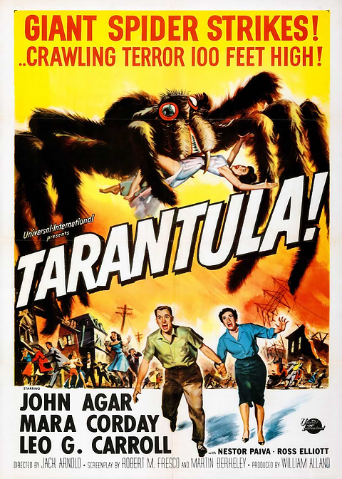 Tarantula Vintage Horror Movie Poster — vintage film art printed on metal