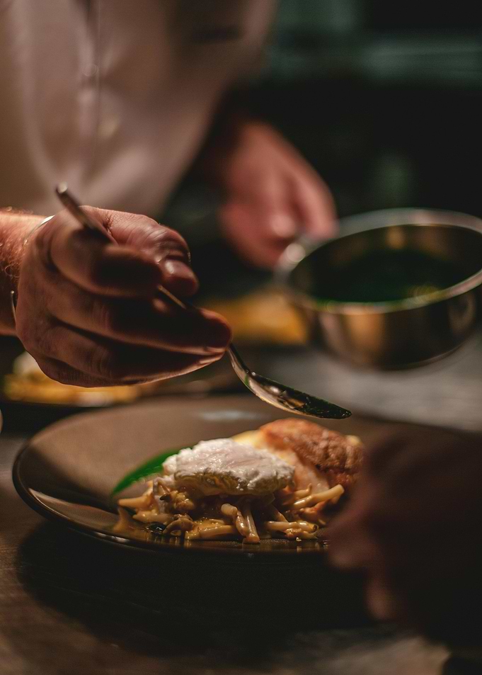 Chef Finishing Dish