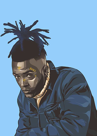 Gekyume Man with Blue Dreads