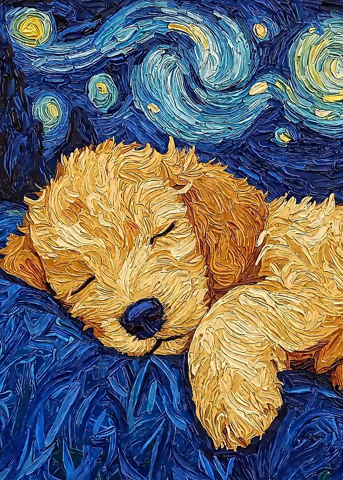 Puppy's Starry Night