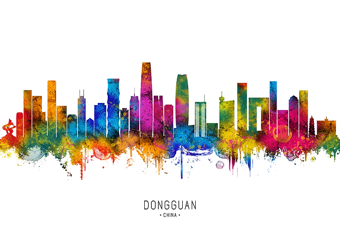 Dongguan City Skyline