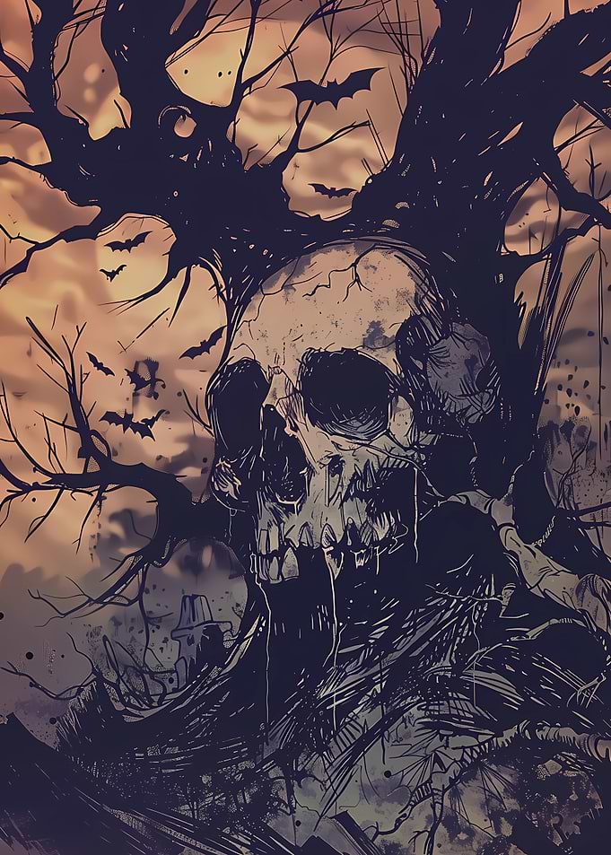 Spooky Skull Halloween