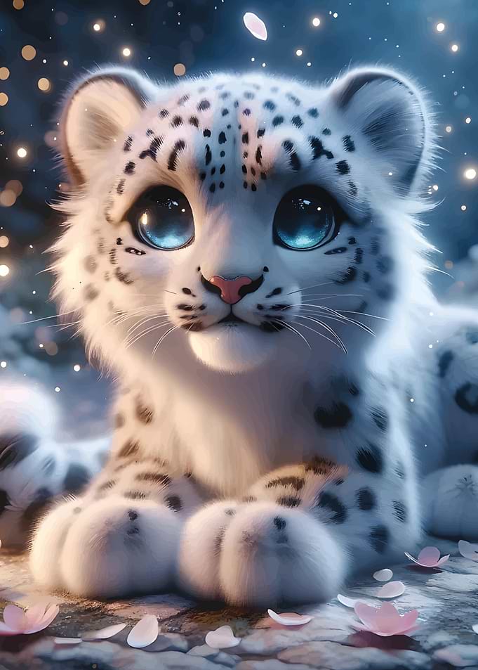 Blissful Snow Leopard