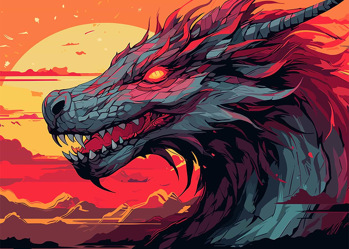 Dragon Sunset