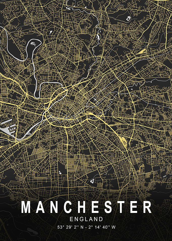 Manchester Silver Map