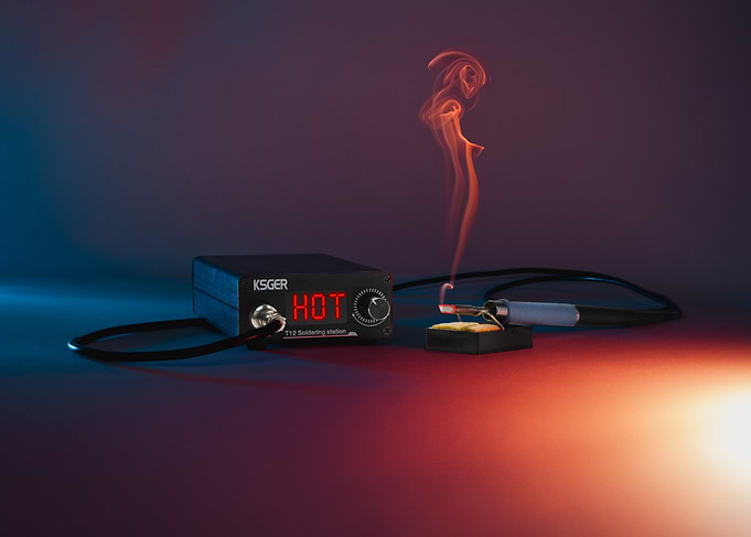Soldering Iron with Smoke