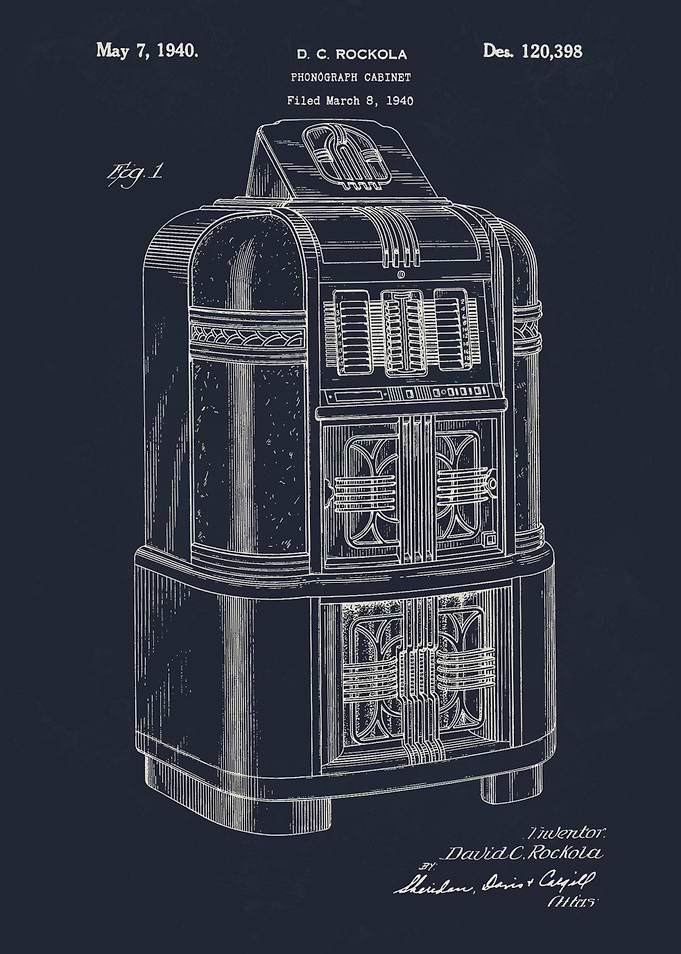 Vintage Jukebox Patent