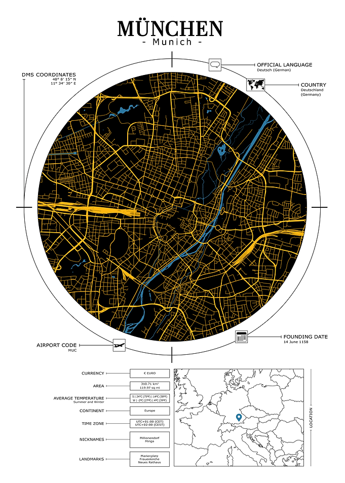 Munich City Map