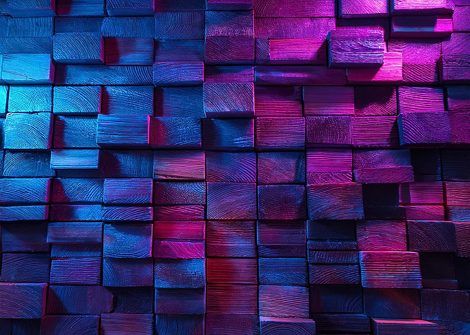Neon Wood Wall