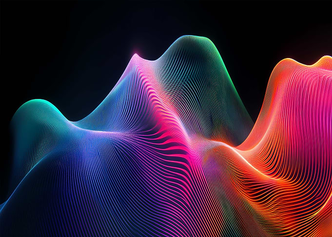Abstract Neon Wave