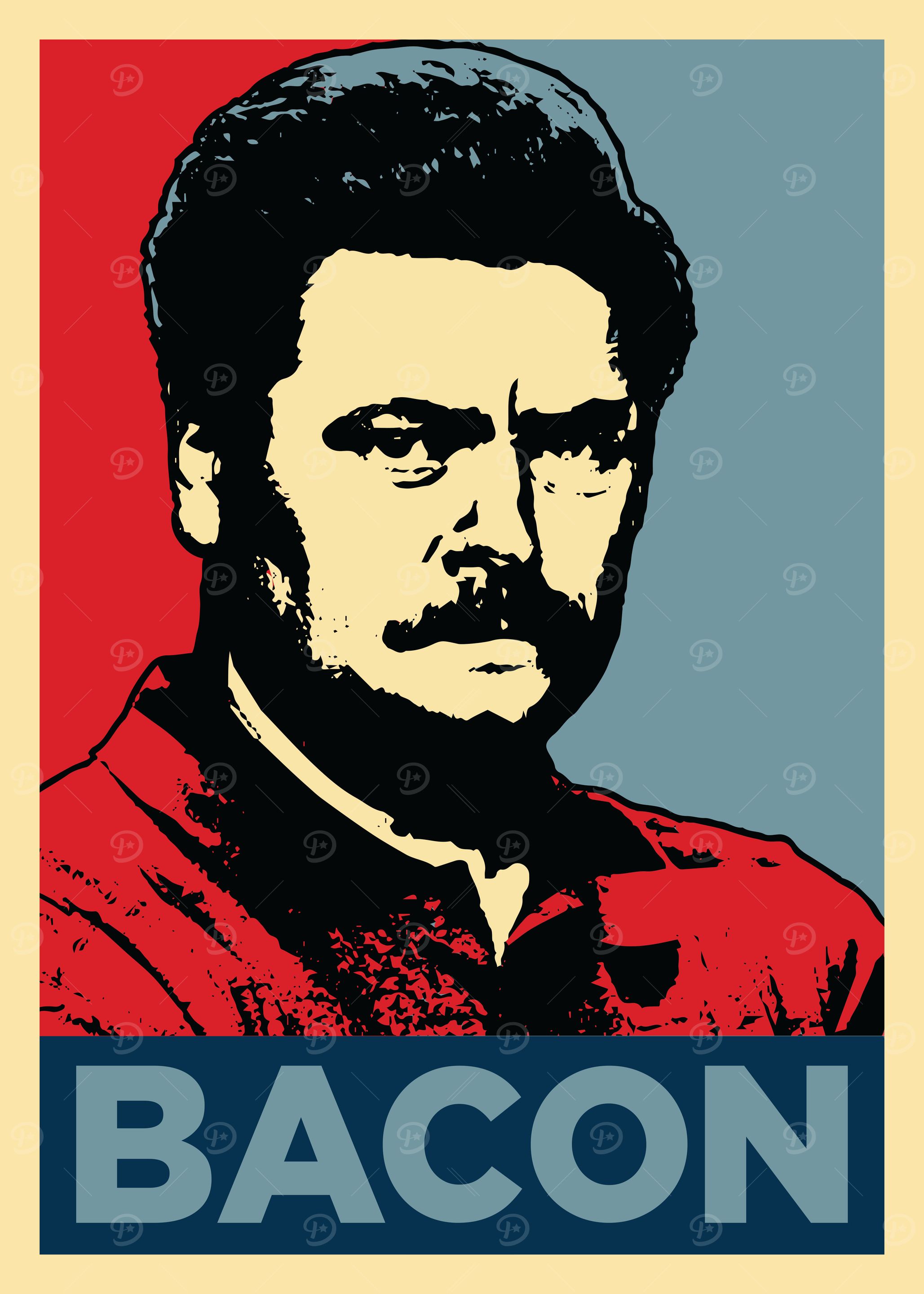 Ron Swanson Bacon Poster from Parks and Recreation