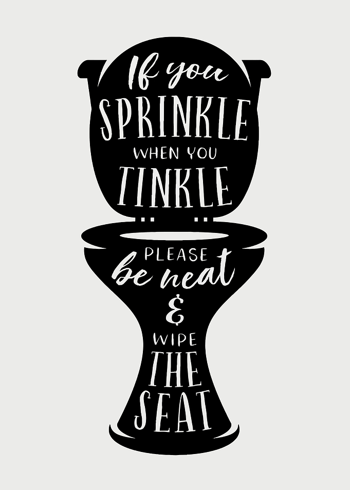 Toilet Humor Wall Art
