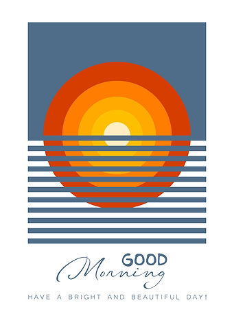 Good Morning Minimal Modern Poster Design.