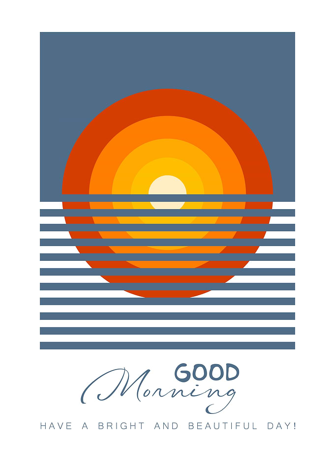 Good Morning Minimal Modern Poster Design.