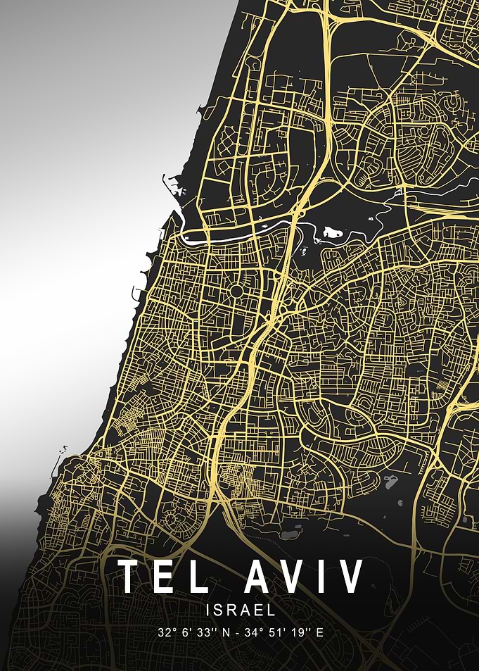 Tel Aviv Silver Map