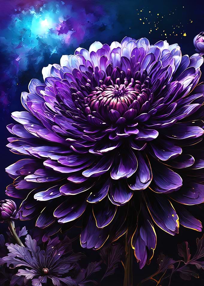 Purple Chrysanthemum Flower