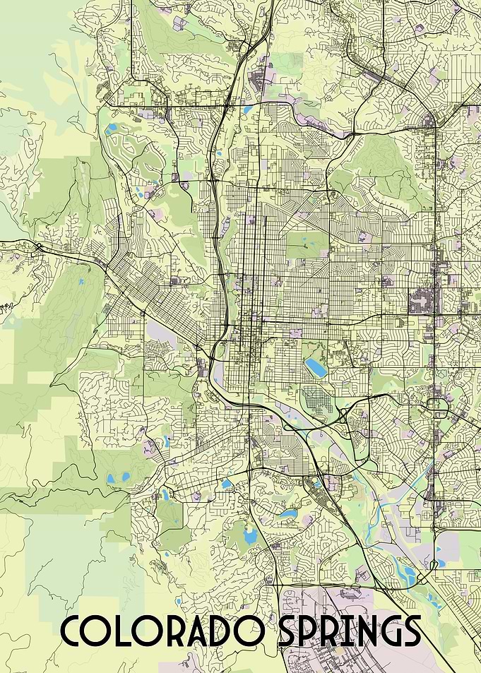 Colorado Springs City Map
