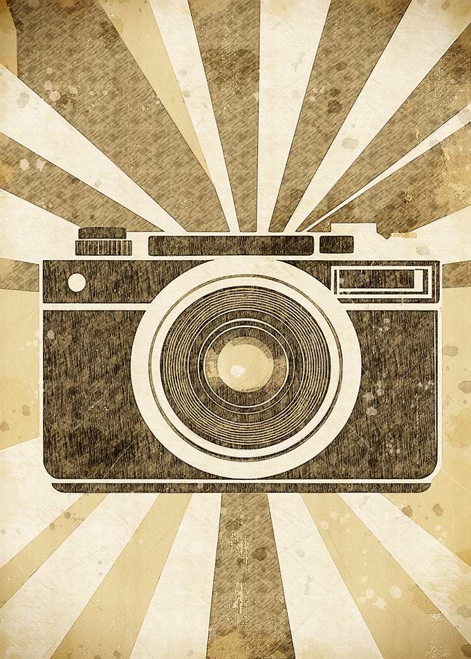 Vintage Camera Poster
