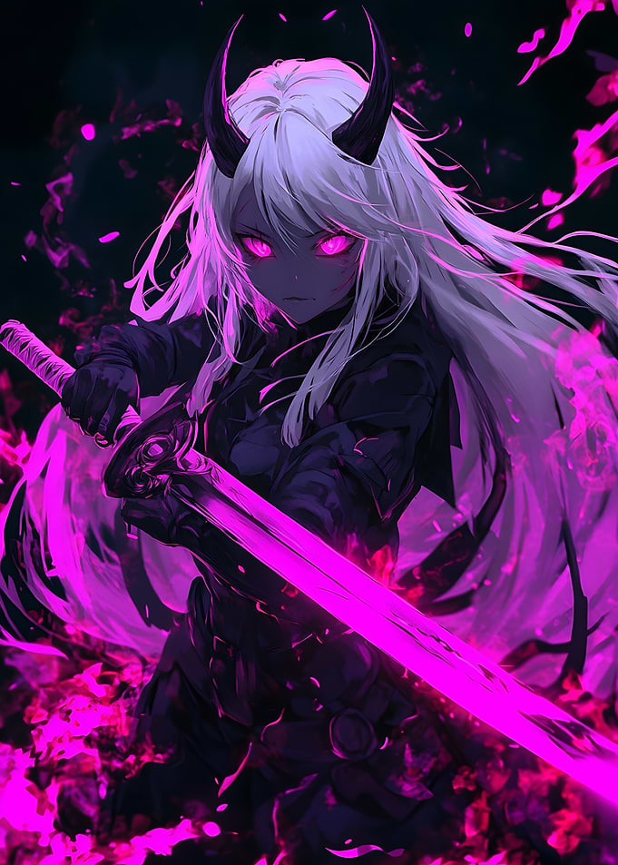 Demon Girl with Sword