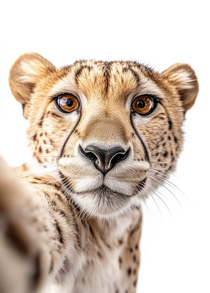 Cheetah Selfie