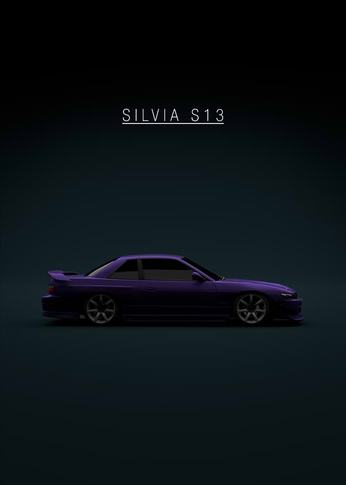 Nissan Silvia S13 G-Corporation 1988 - Purple